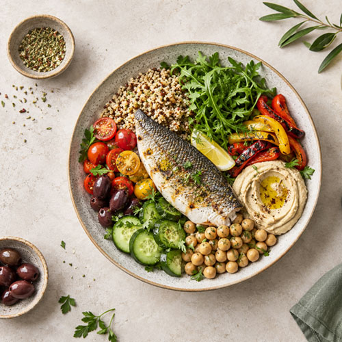 Mediterranean style plate