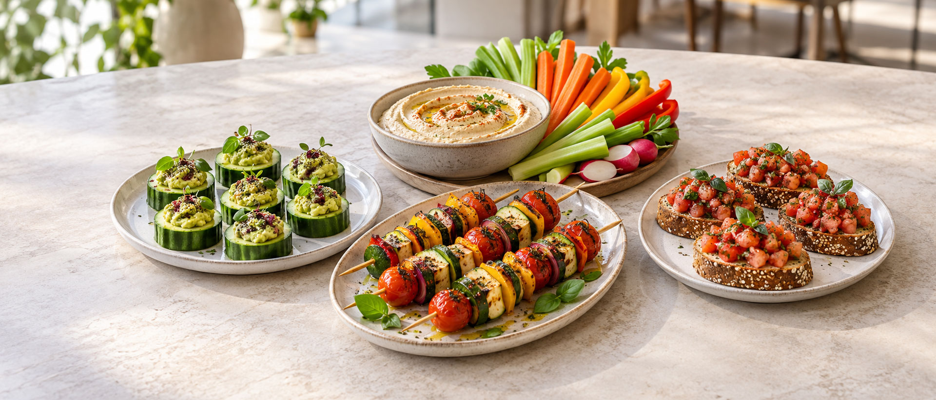 Appetizers from the BioHealth Kitchen menu