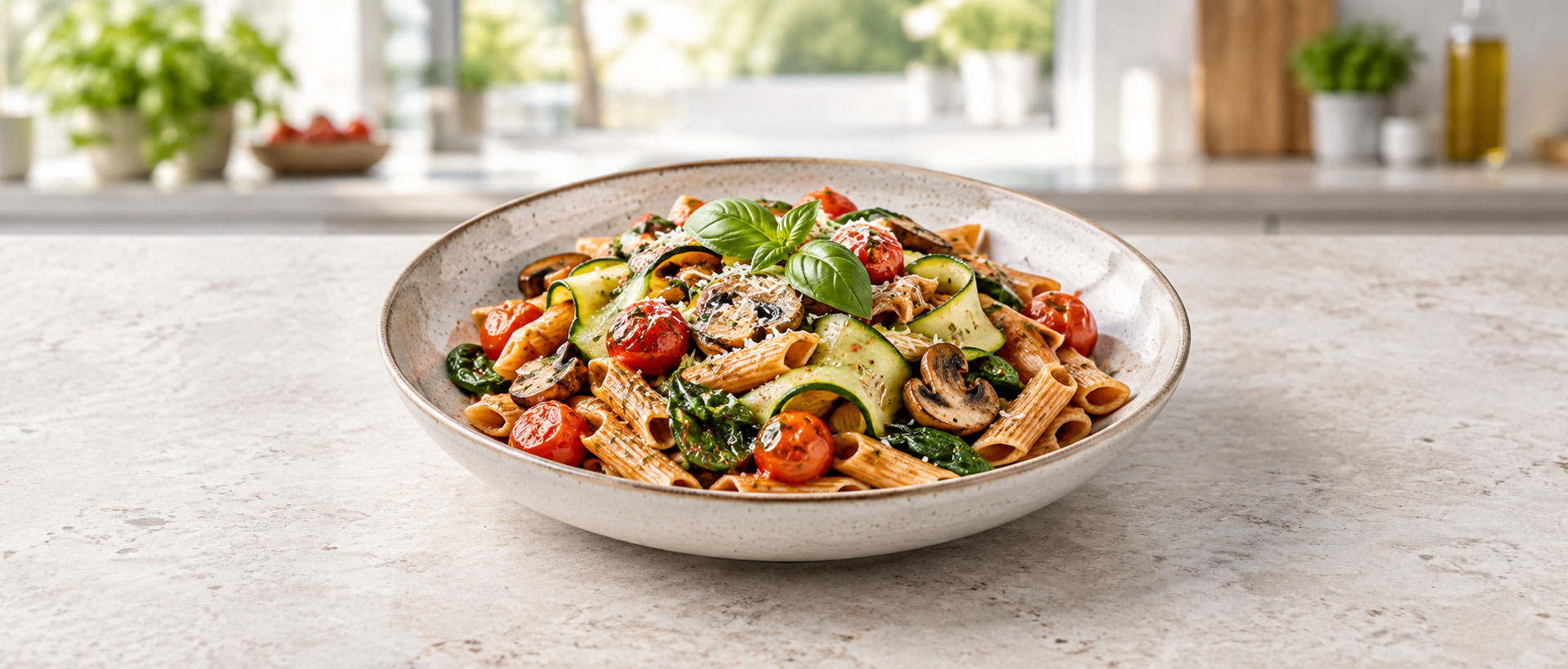 Pastas from the BioHealth Kitchen menu